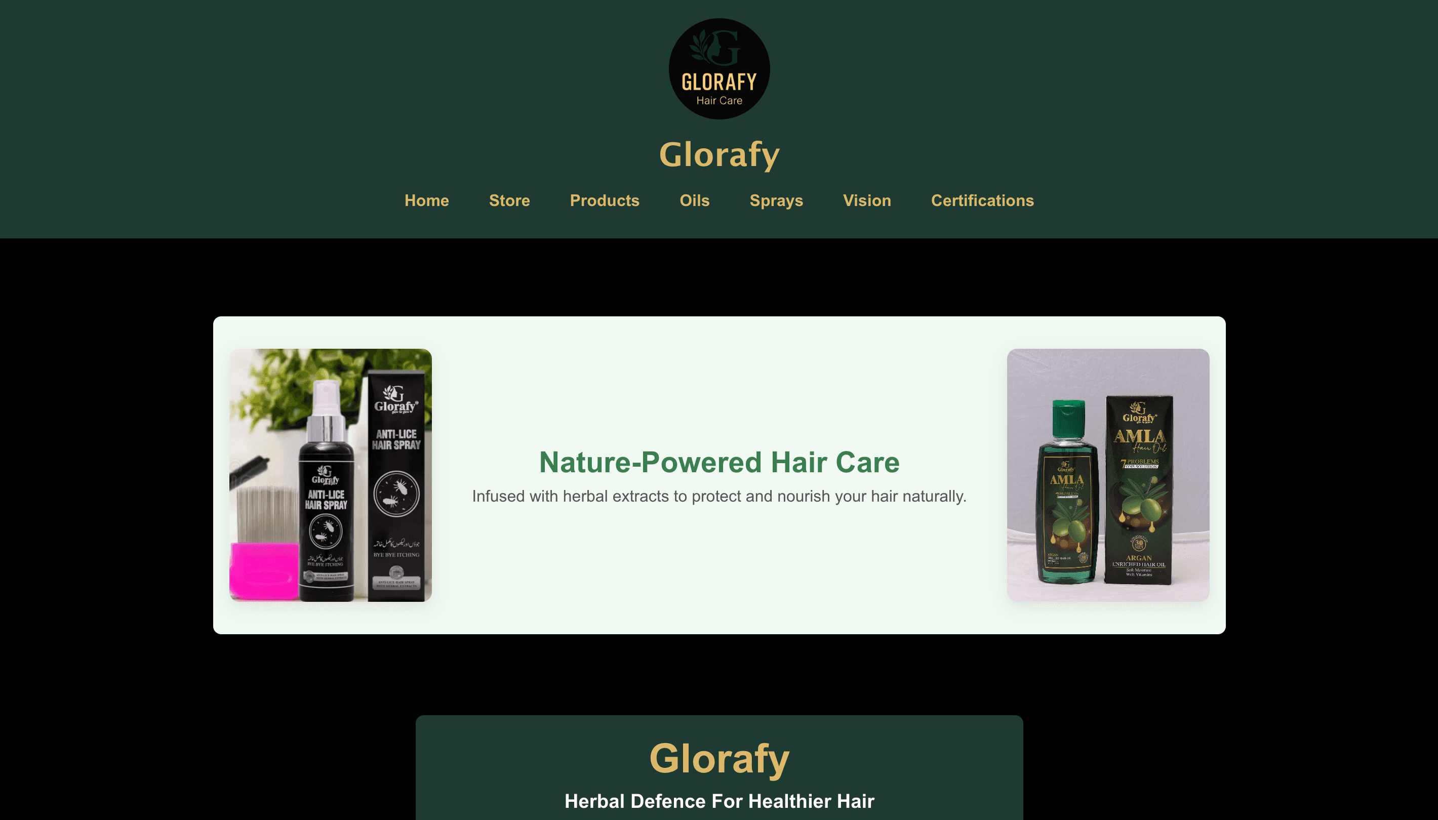 Glorafy Store & Web Site